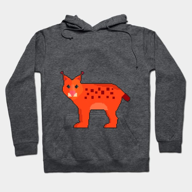 Feline Elegance: Pixel Art Cat Design for Stylish Attire Hoodie by Pixel.id